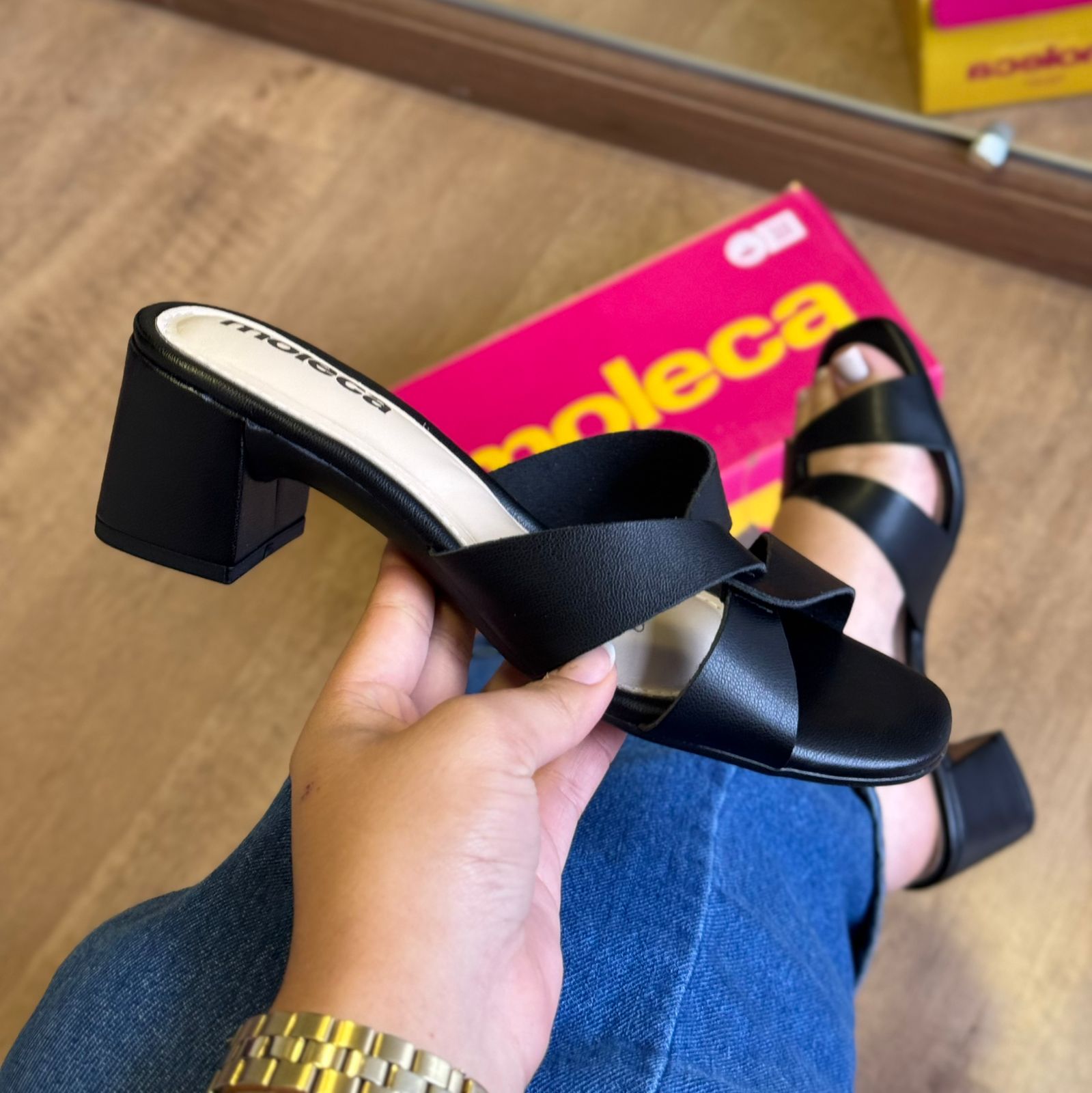 Sandália Salto Moleca 5496.120