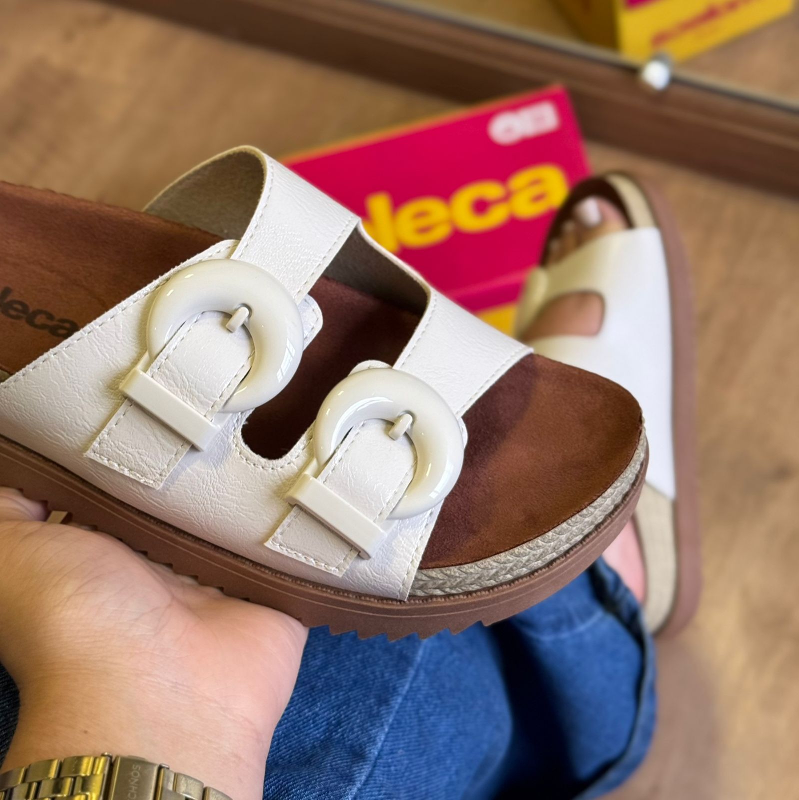 Sandália Moleca Slide Fivela 5500.203