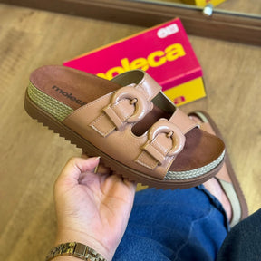 Sandália Moleca Slide Fivela 5500.203