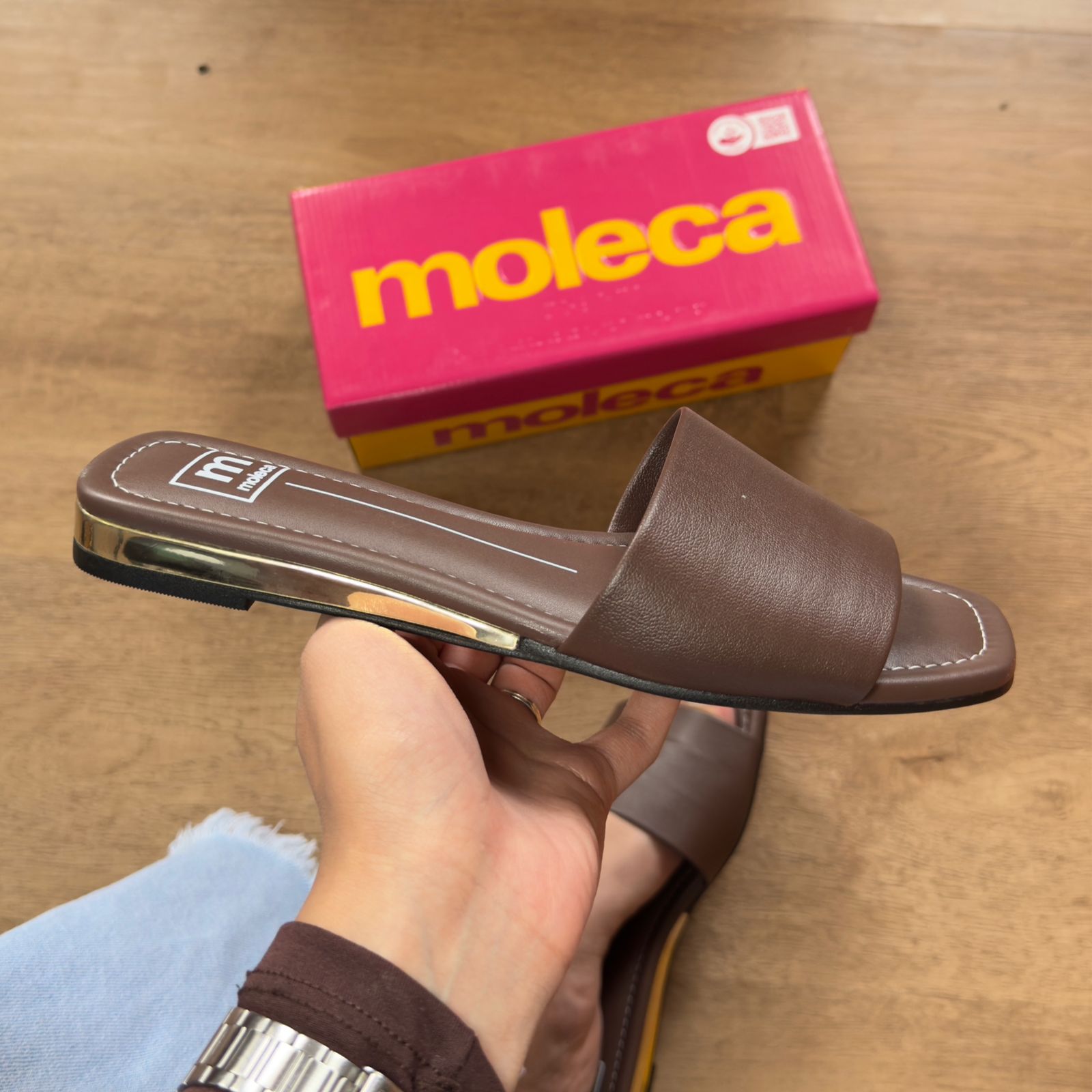 Sandália Moleca Rasteira Slide 5559.100