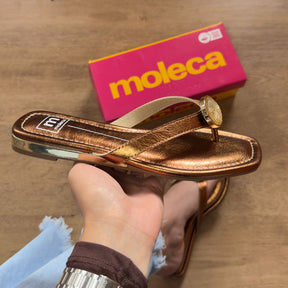 Sandália Moleca Rasteira Detalhe Circular na Tira 5559.102