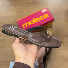 Sandália Moleca Rasteira Detalhe Circular na Tira 5559.102