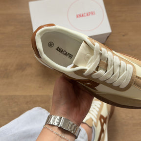 Tênis Ana Capri Couro Detalhe Lateral C30711