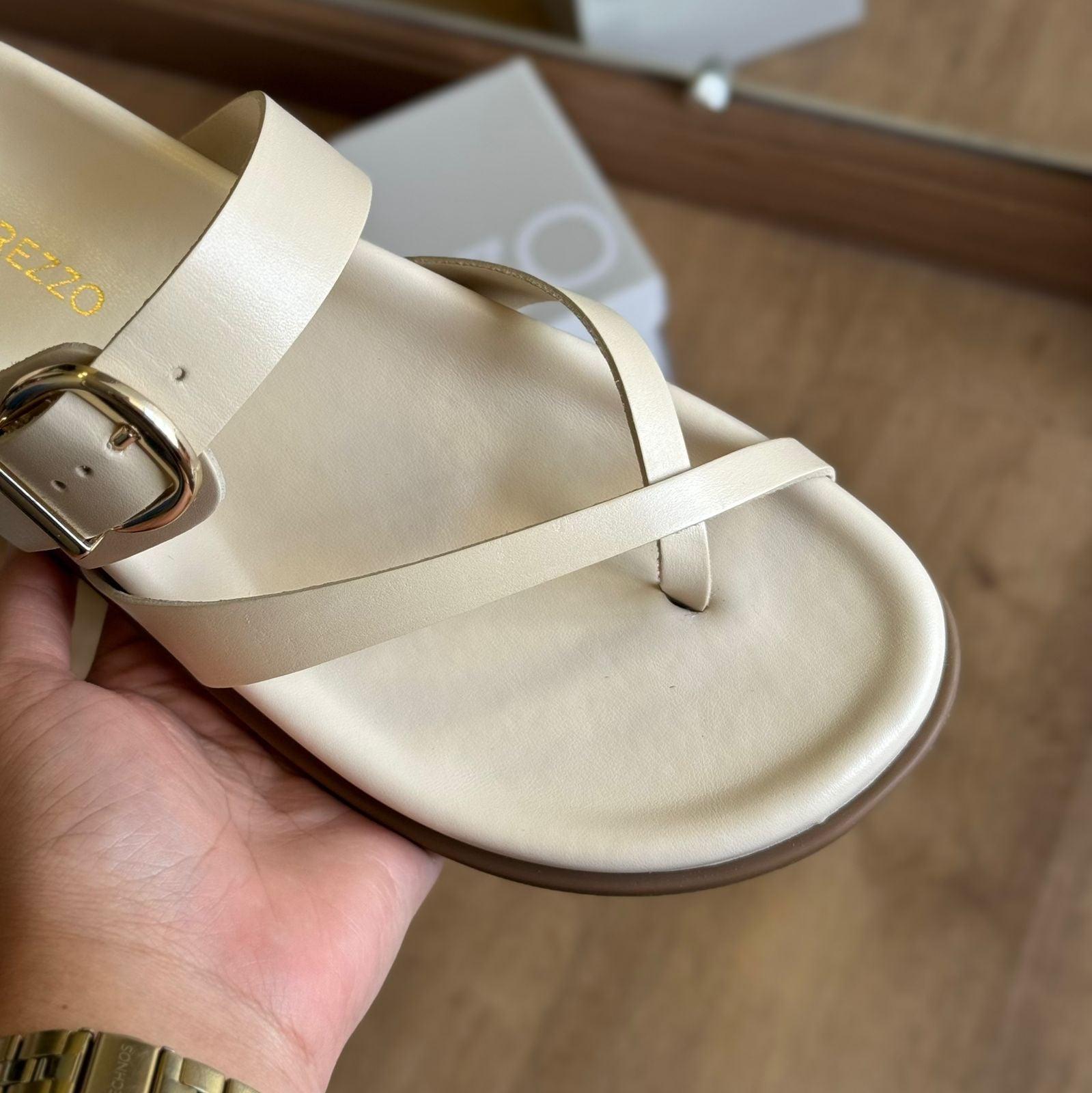 Sandália Arezzo Papete Tiras Finas Cruzadas A13555009