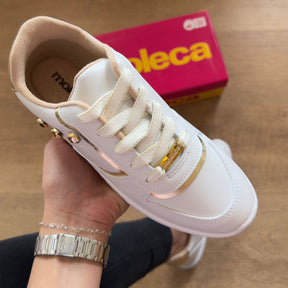 Tênis Moleca Quadrado Dourado 5827.105