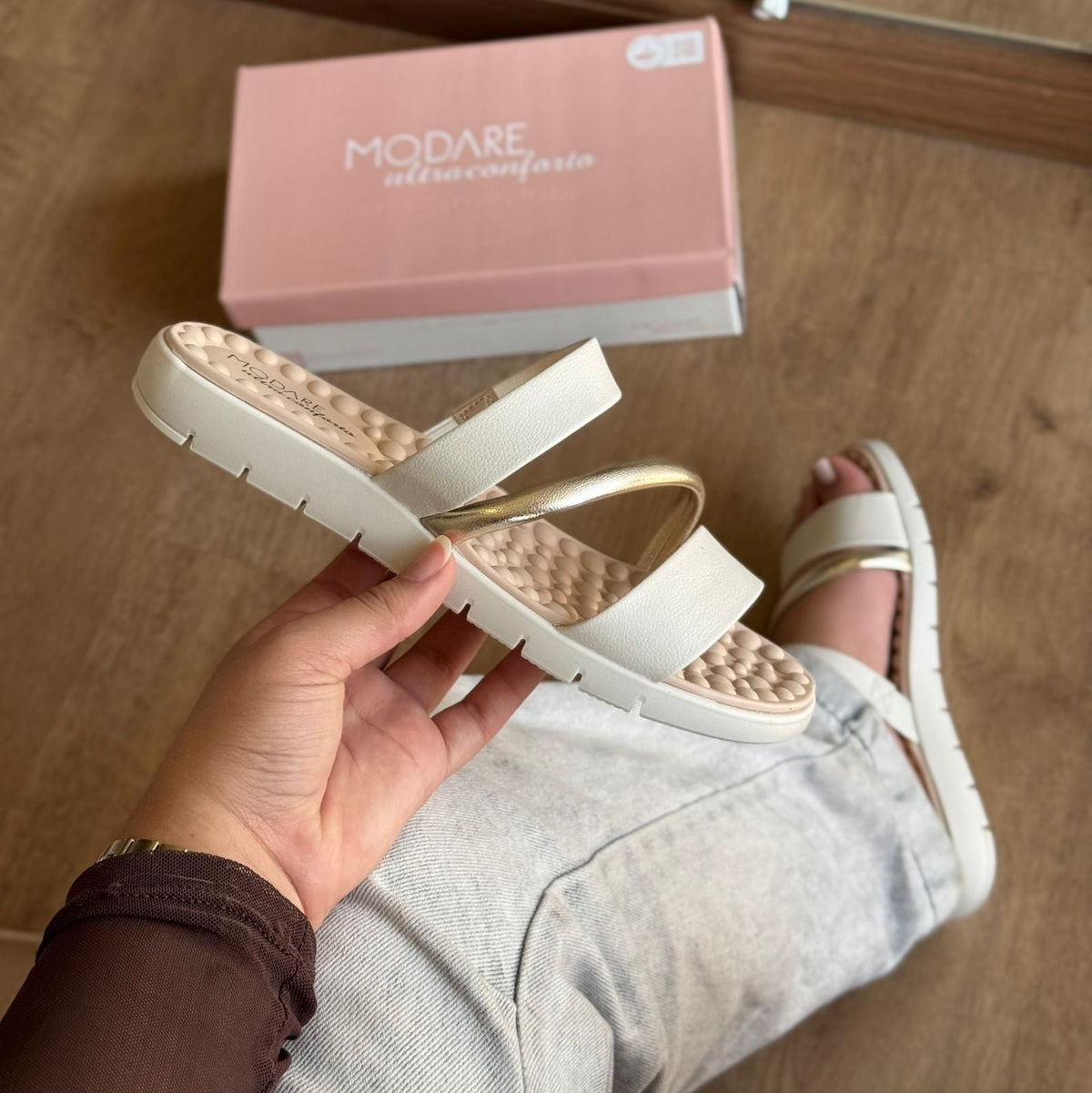 Sandália Modare Papete Tiras Finas 7162.332