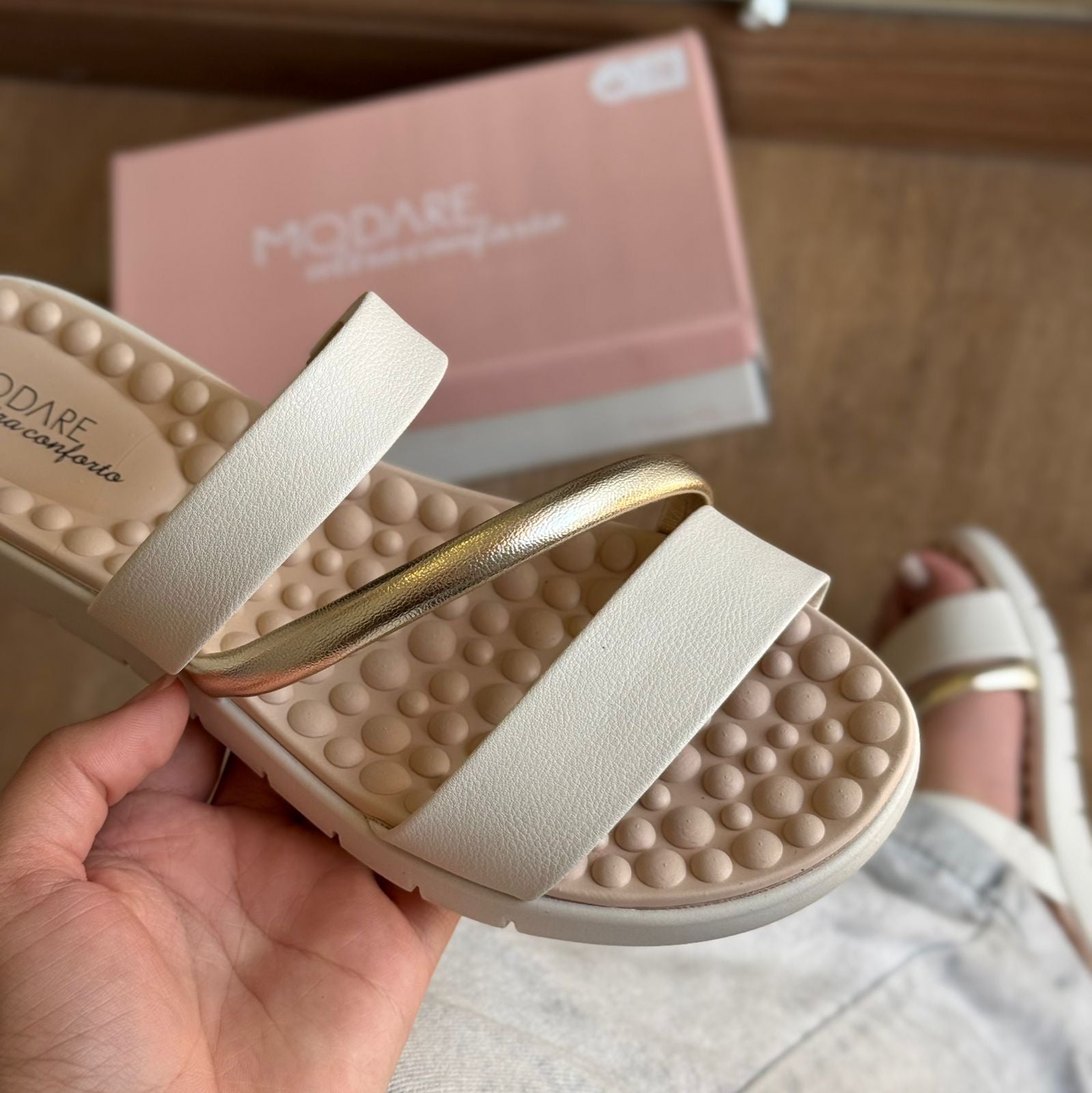 Sandália Modare Papete Tiras Finas 7162.332