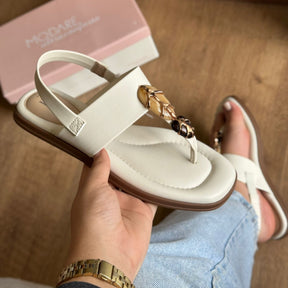 Sandália Modare Rasteira Com Pedrarias 7212.103