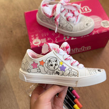 Tênis Molekinha Para Colorir 2593.100