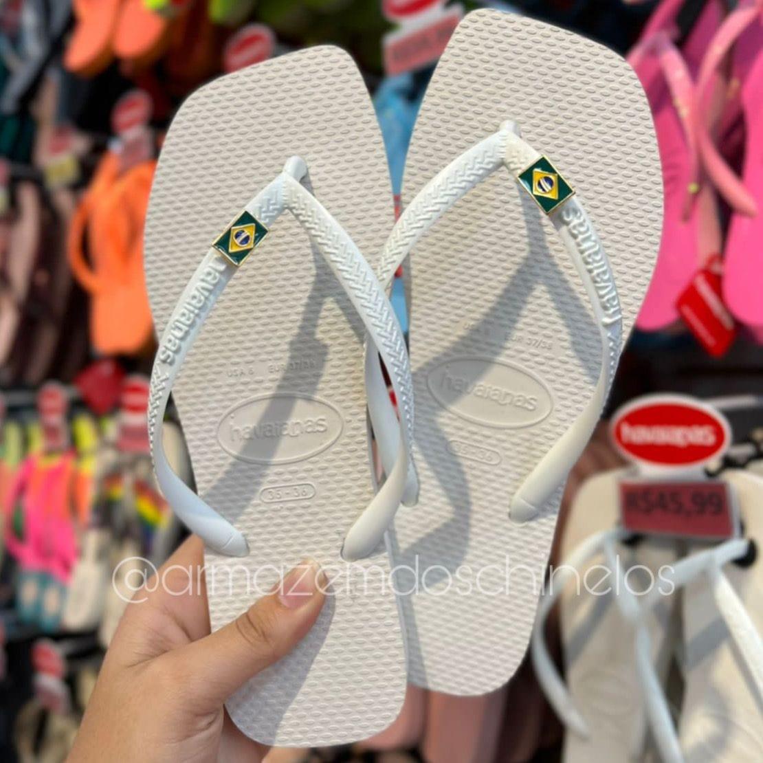 Havaianas Slim Square + Pingente Brasil