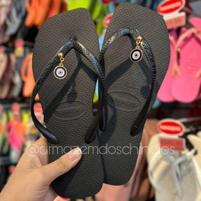 Havaianas Slim Square + Pingente de olho grego