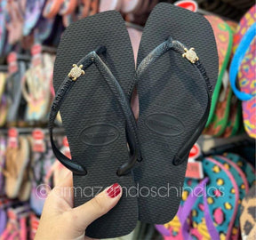 Havaianas Slim Square + Pingente de Tartaruga