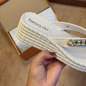 Sandália Beira Rio Corrente de Ouro  8561.103