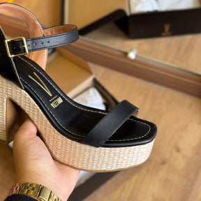 Salto Vizzano Bloco Pelica Trançado 6541.100.7286