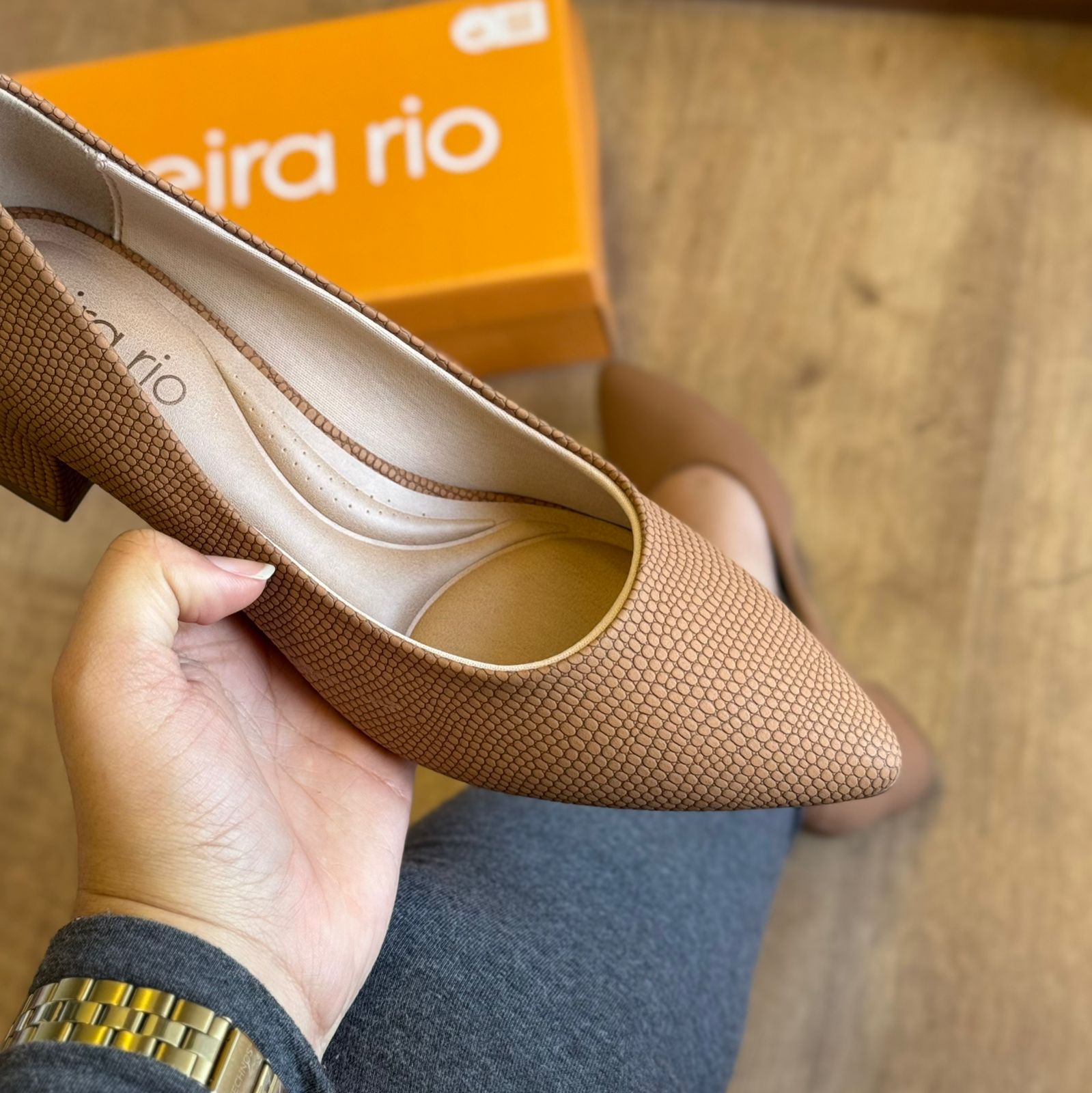 Sandália Beira Rio Salto Bloco 4182.200