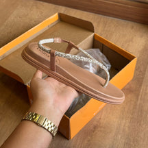 Sandália Beira Rio Tiras Finas Brilhosas 8513.114