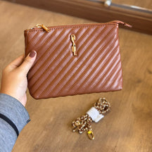 Bolsa Carteira Santa Lolla Matelassê Bege com Corrente 0470.547F