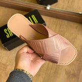 Rasteira Santa Lolla Bico Quadrado Tiras Cruzadas Gorgurão 0472.381B.01B2