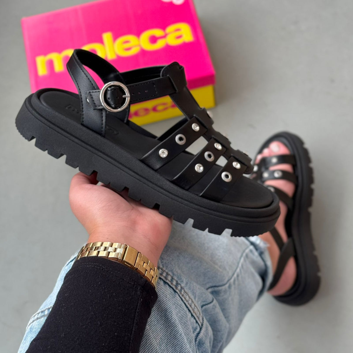 Sandália Moleca Tiras Finas 5504.115