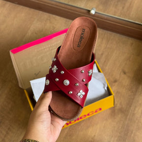 Sandália Papete Moleca em X Pedrarias 5500.112