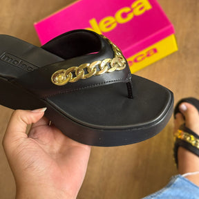 Tamanco Moleca Pedrarias Douradas 5503.117