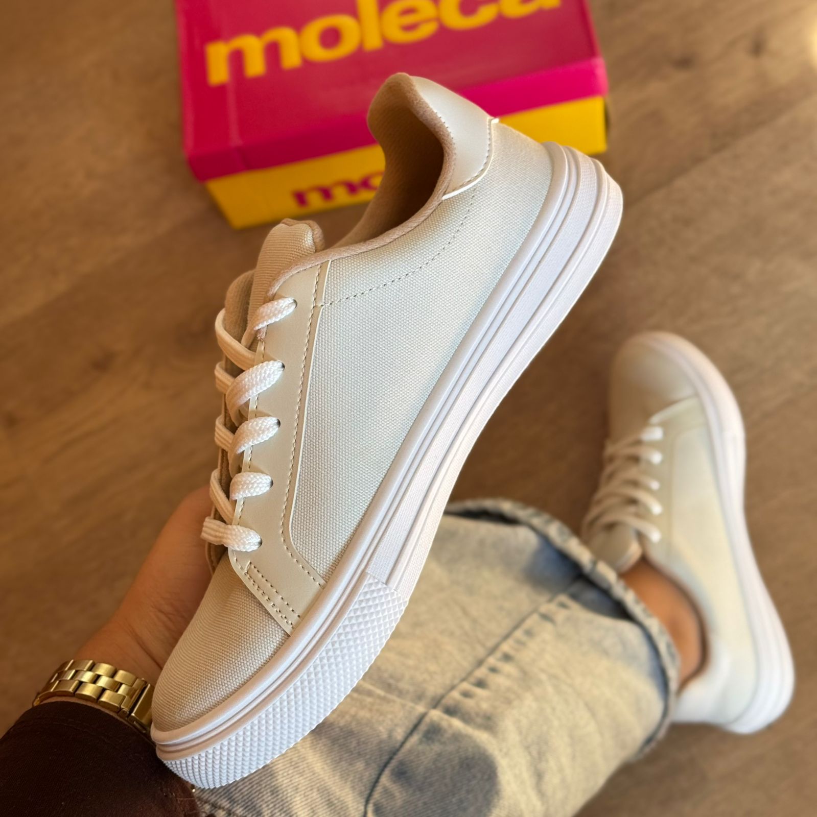 Tênis Moleca Casual Detalhe Lateral 5796.106