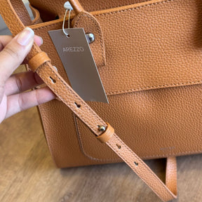 Bolsa Tote Arezzo Grande Detalhe Camurça A500230786