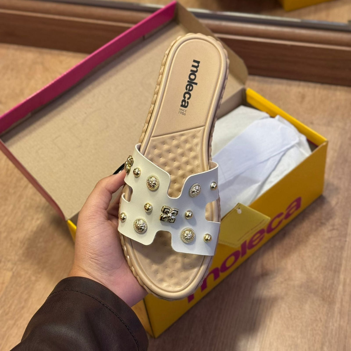 Rasteira Moleca Slide Pedrarias 5452.254