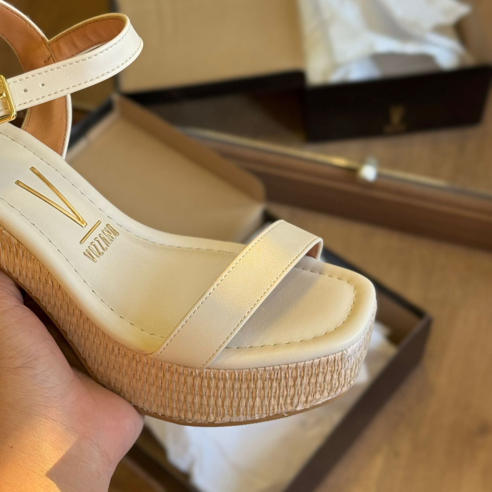 Salto Vizzano Bloco Pelica Trançado 6541.100.7286