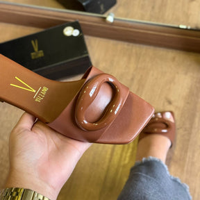 Sandália Rasteira Vizzano Detalhe Circular 6553.101