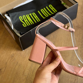Sandália Santa Lolla Couro Confort Salto Bloco 046A.2BCD.033B