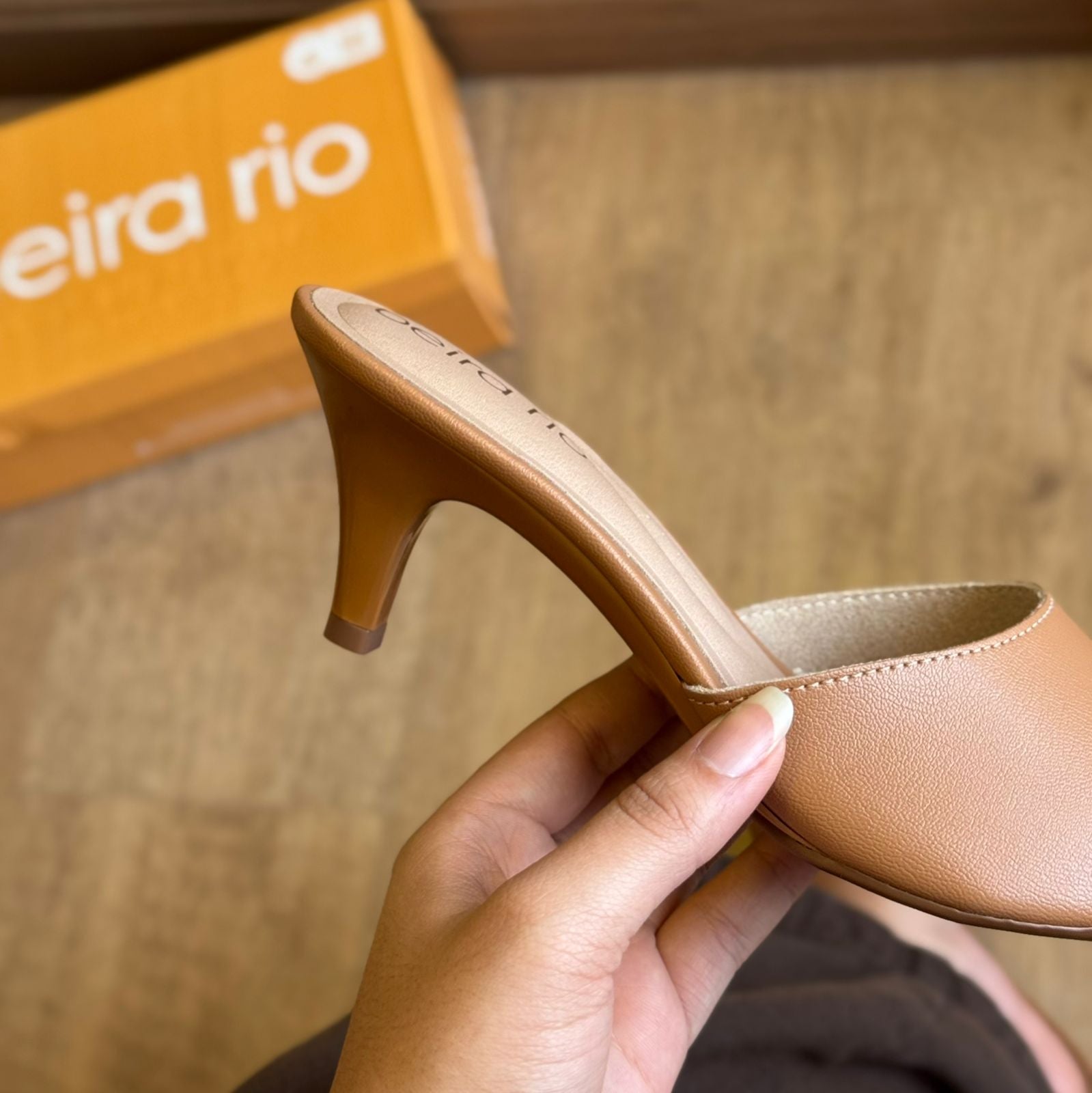 Sandália Mule Beira Rio Salto Fino Baixo 8308.1438