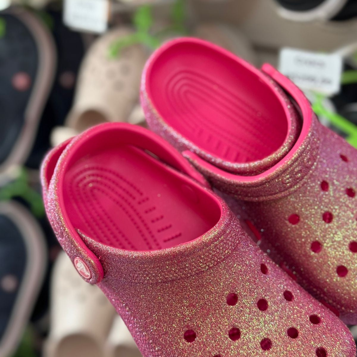 Crocs Classic Iridescent Glitter Clog