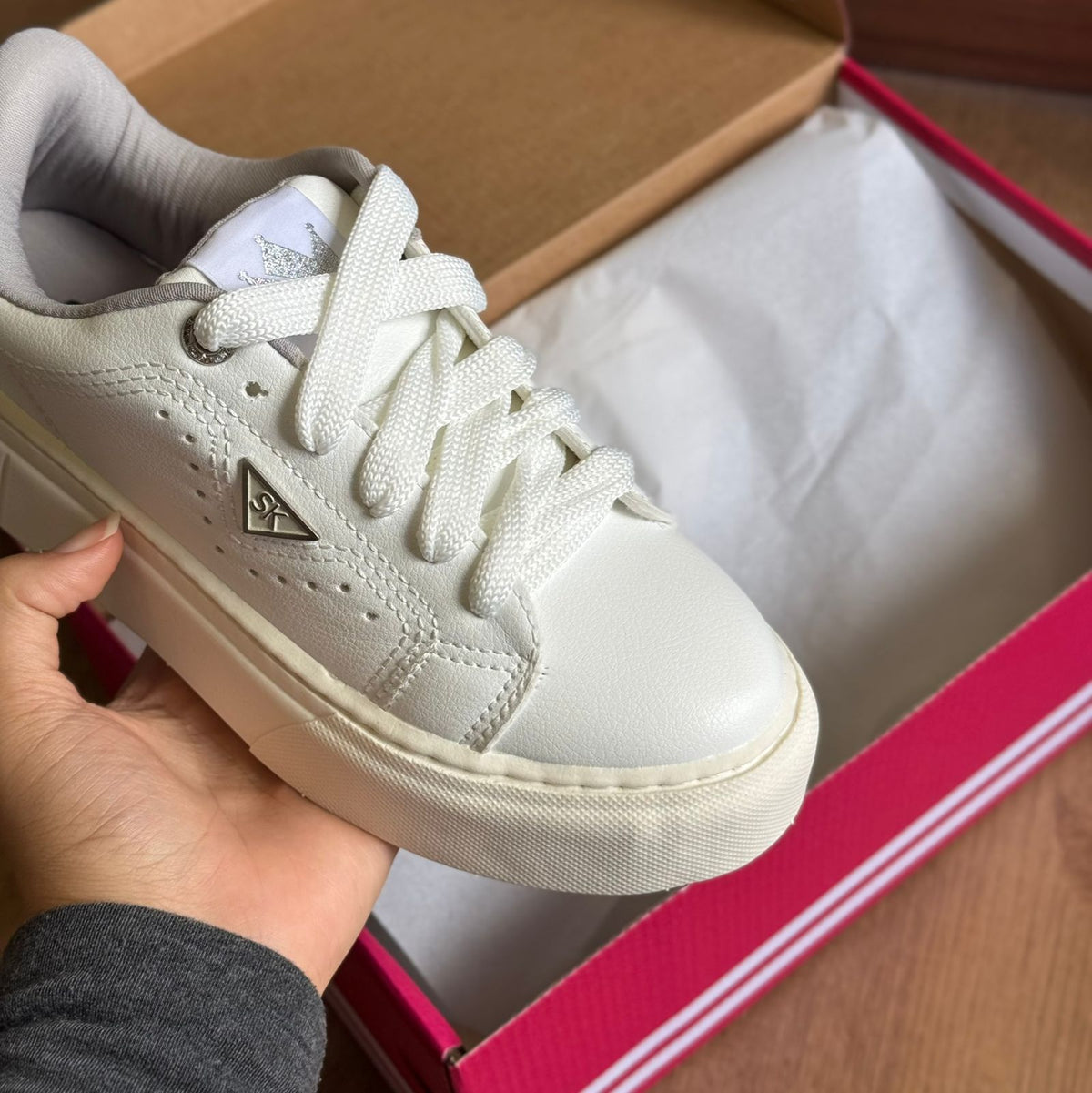 Tênis Skynner Solado Alto Couro Sintético 25-1910