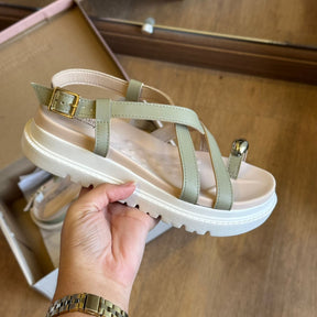 Sandália Modare Detalhe Dourado no Dedo 7200.107