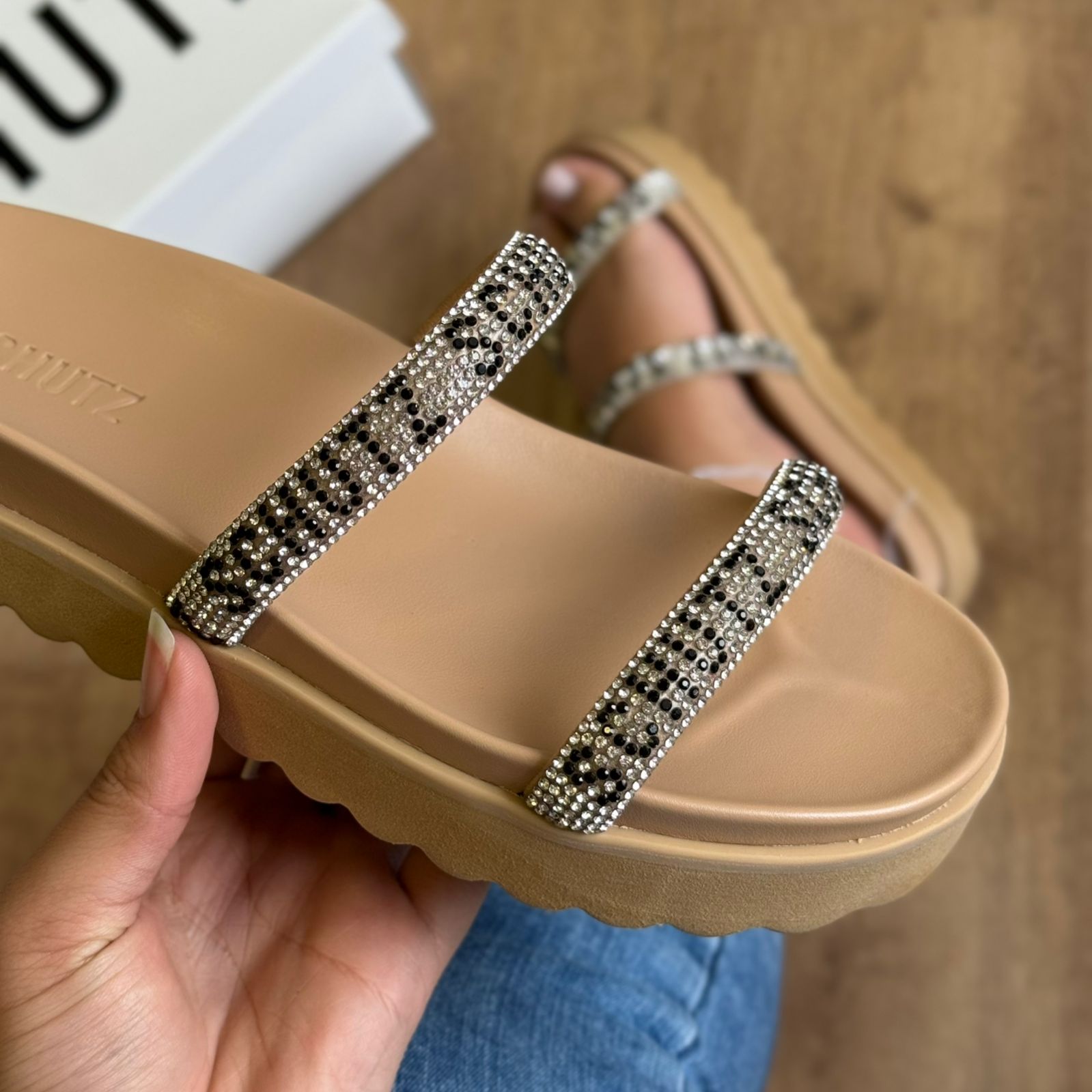 Sandália Schutz Papete Brilho S207330064