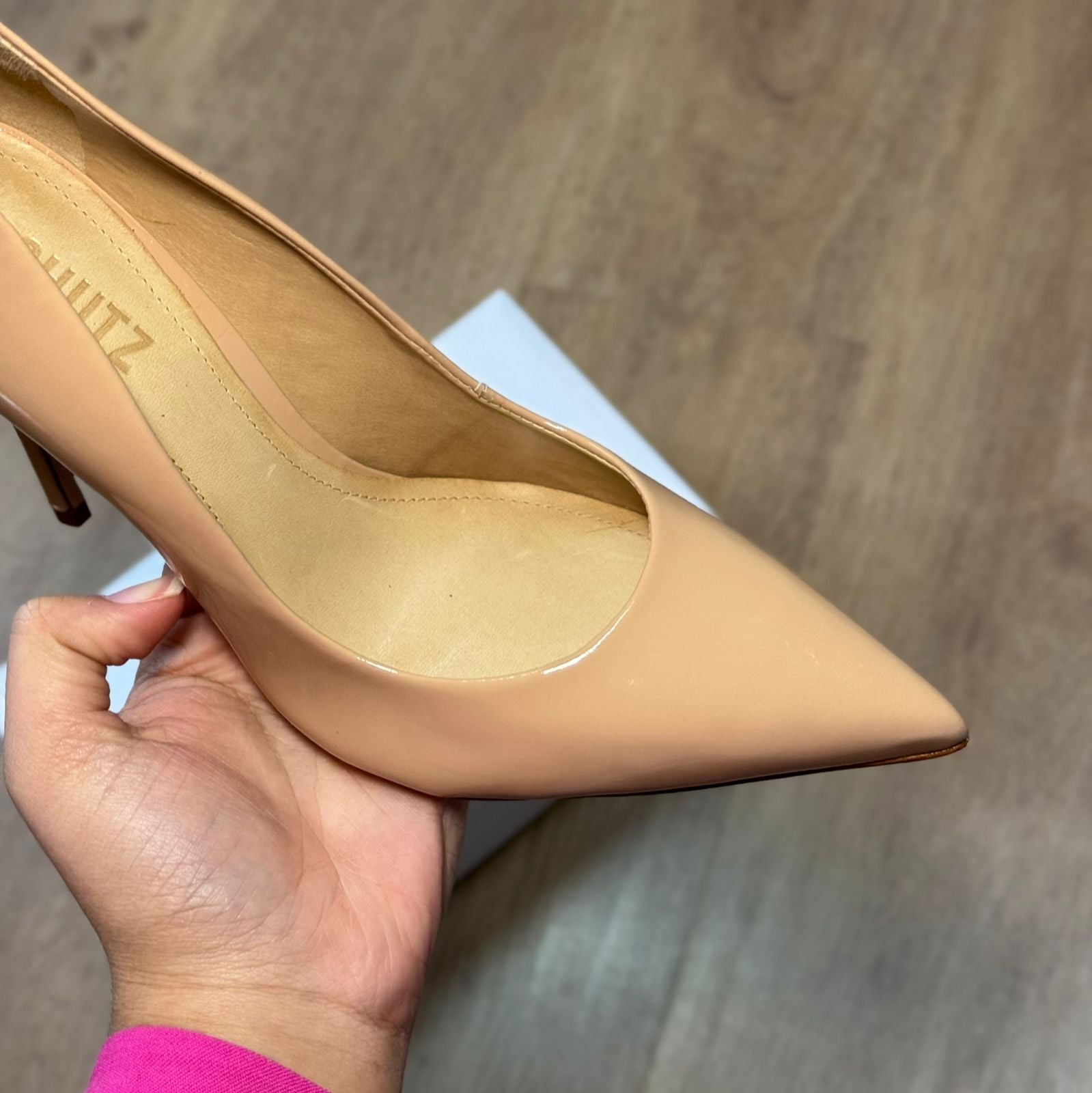 Scarpin Schutz Salto Fino Verniz S020910001