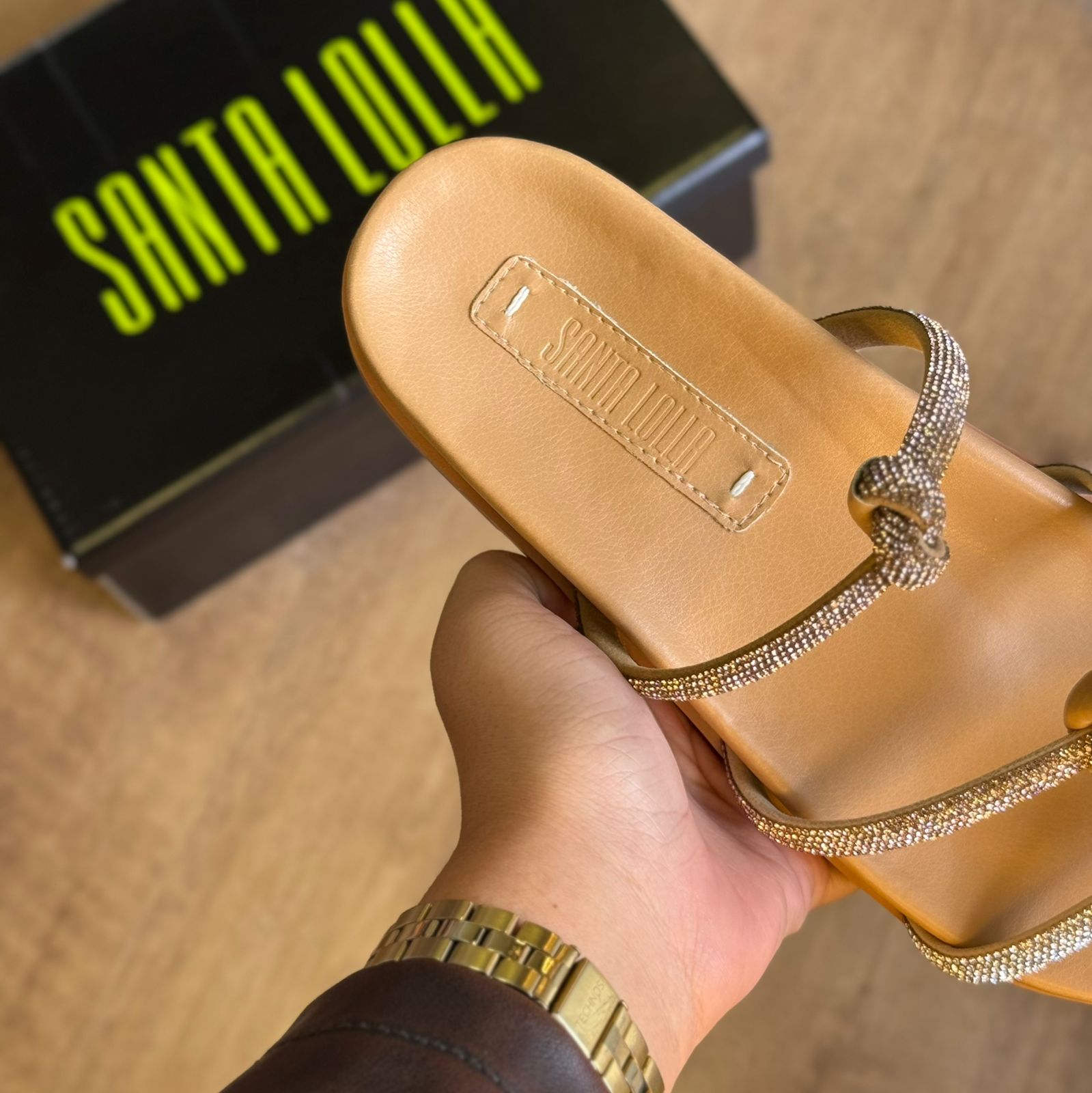 Sandália Santa Lolla Triplo Nó Prateado 089A.5267.0300