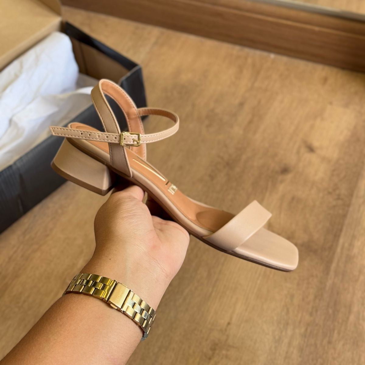 Sandália Vizzano Rasteiro Salto Bloco 6454.111