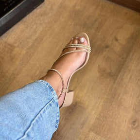 Salto Vizzano Bloco Tiras com Strass 6291.1175.28193