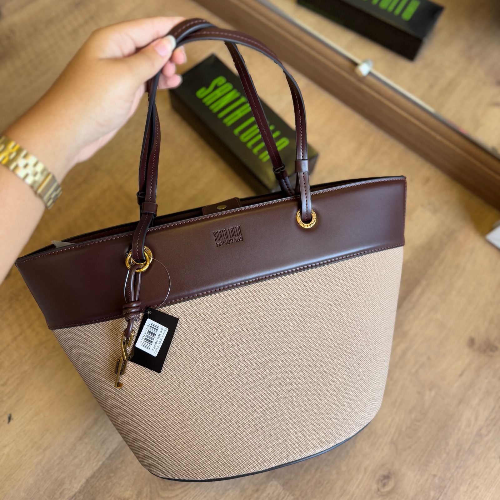 Bolsa Santa Lolla Grande Canvas Alça De Ombro 0453.4E9C.03E4