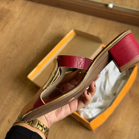 Sandália Beira Rio Salto Bloco Detalhe Circular Dourado 8379.257