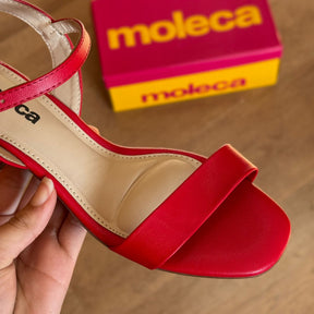 Sandália Moleca Salto Bloco Ajuste Prático 5496.101