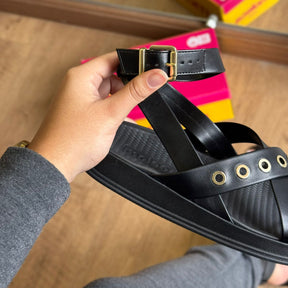 Sandália Moleca Tiras Entrelaçadas 5556.104