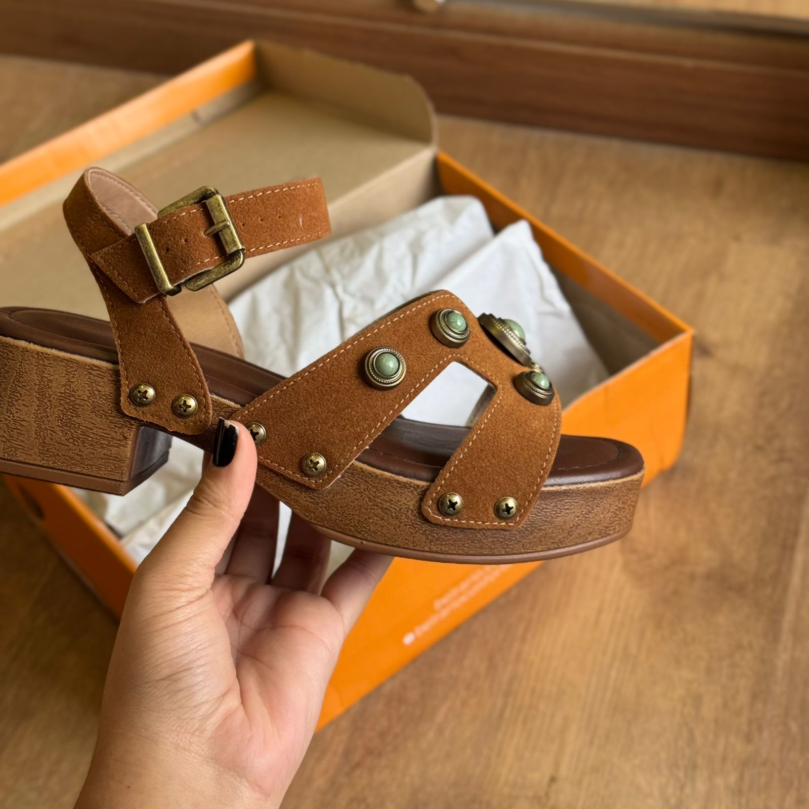 Tamanco Beira Rio Camurça 8559.104