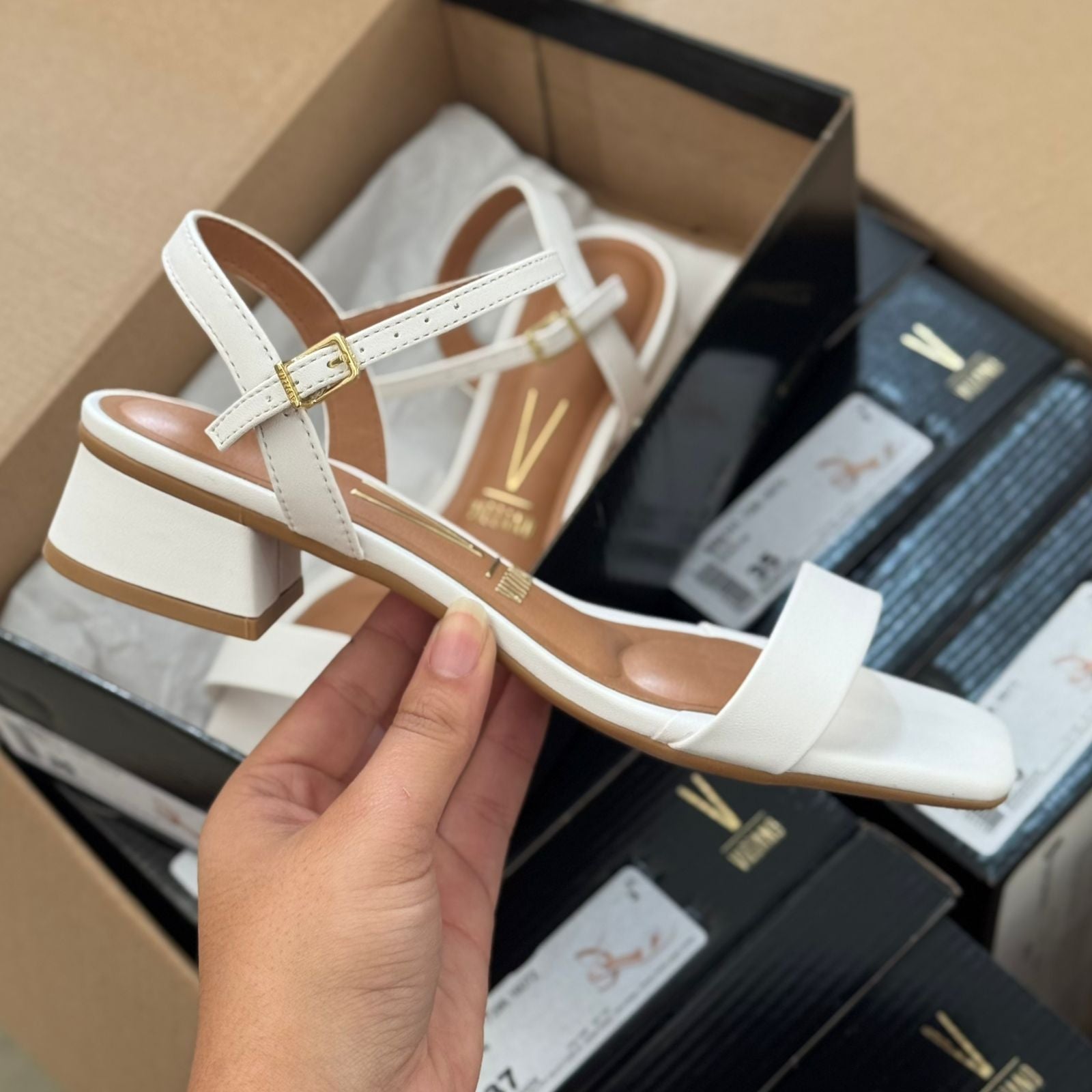 Sandália Vizzano Rasteiro Salto Bloco 6454.111