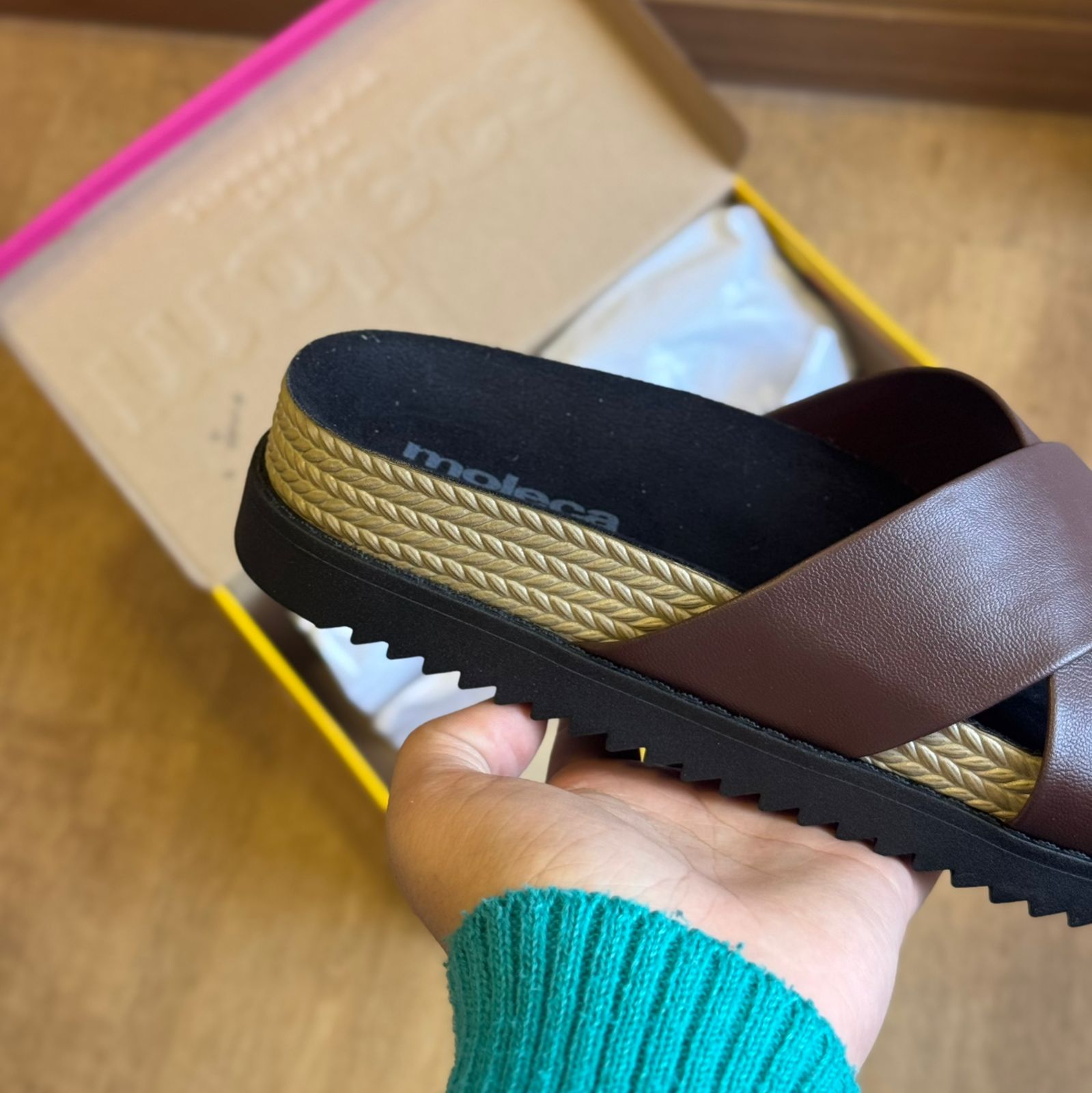 Sandália Moleca Papete em X 5500.215