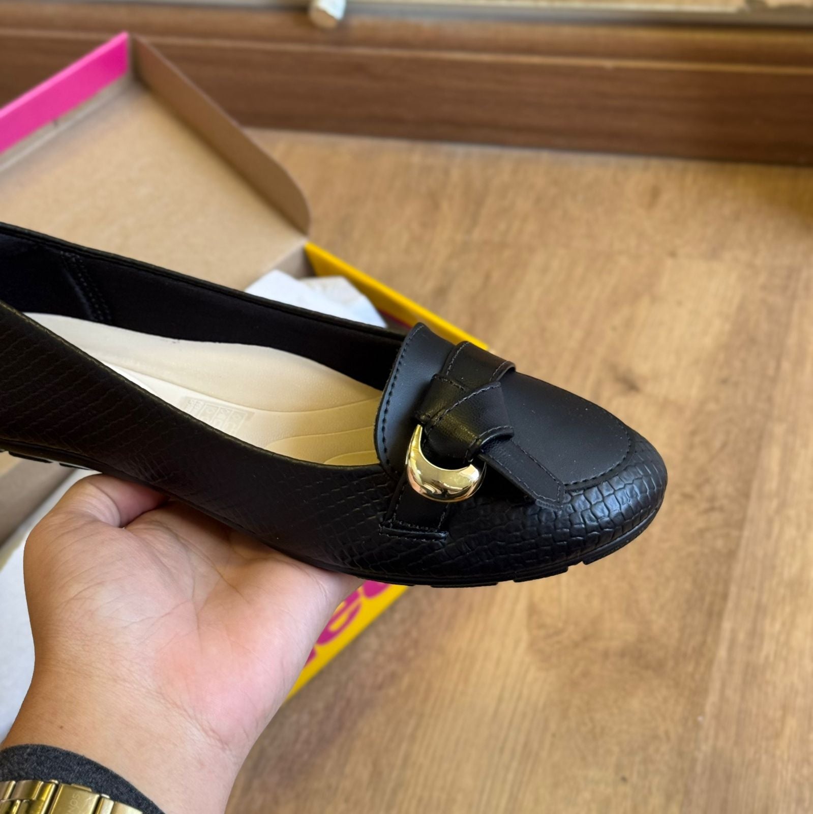 Sapatilha Moleca Detalhe Simples Dourado 5800.115