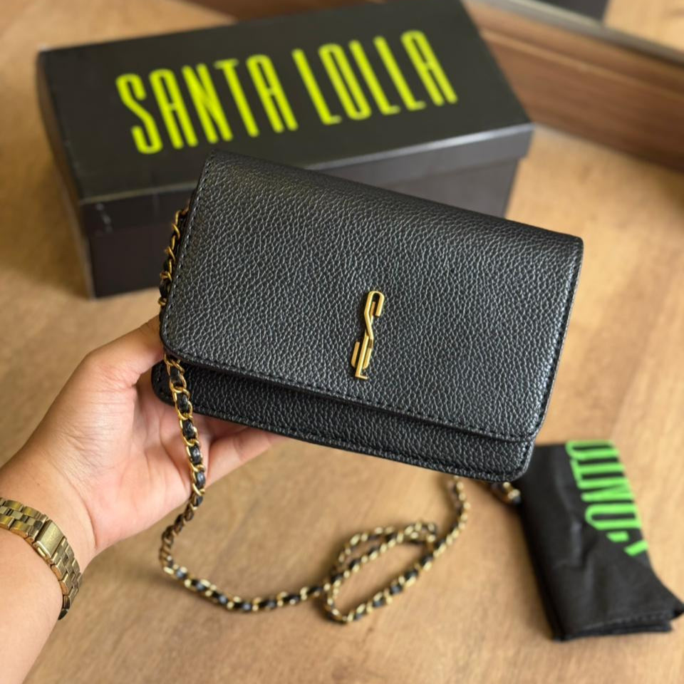 Bolsa Santa Lolla Carteira Pequena Alça Correntada 0470.5119.037B
