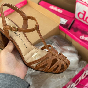 Sandália Dakota Salto Bloco Tiras Entrelaçadas Y9231